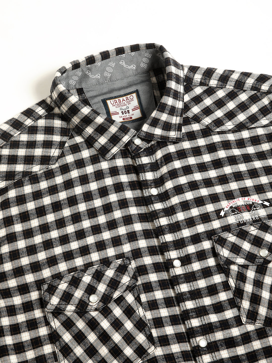 Blackened Check Twin Pocket Shirt