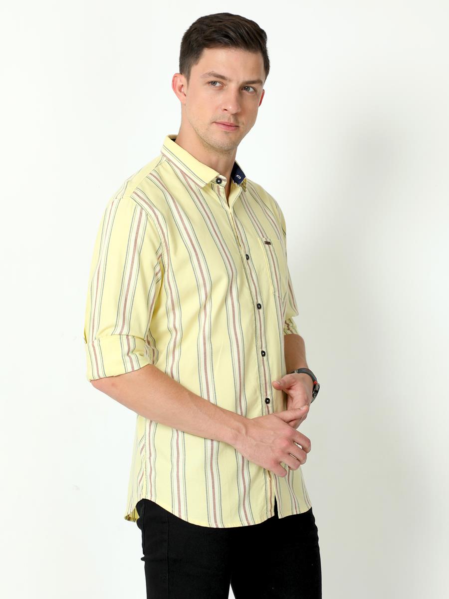 Yellow Oxford Striper ShirtURBARO