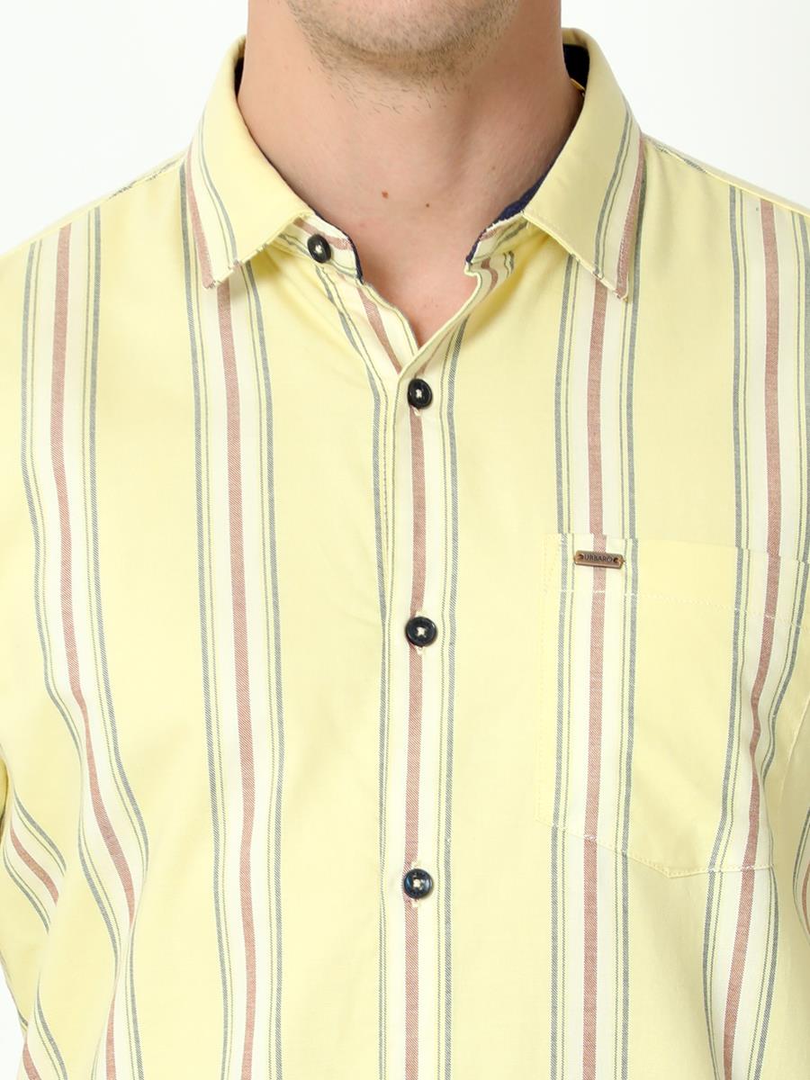 Yellow Oxford Striper ShirtURBARO